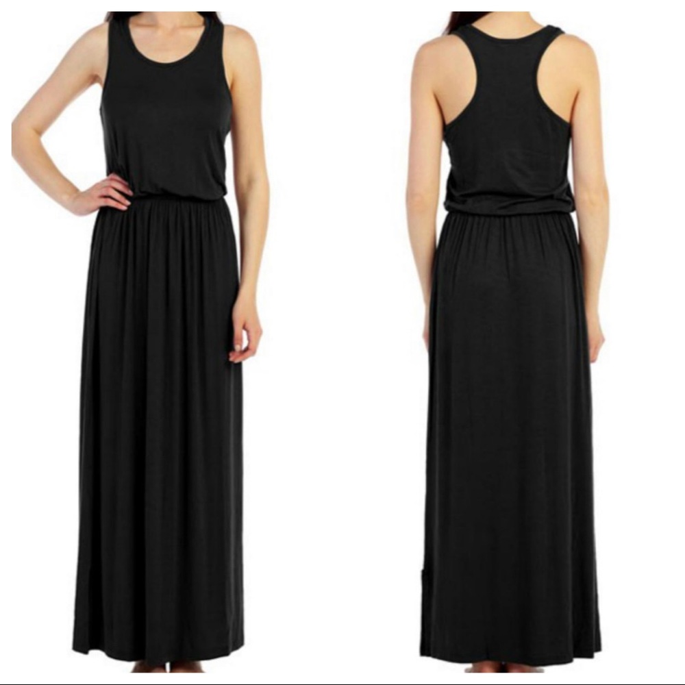 Black Fabulous long sleeveless maxi dress - Picture 8 of 8